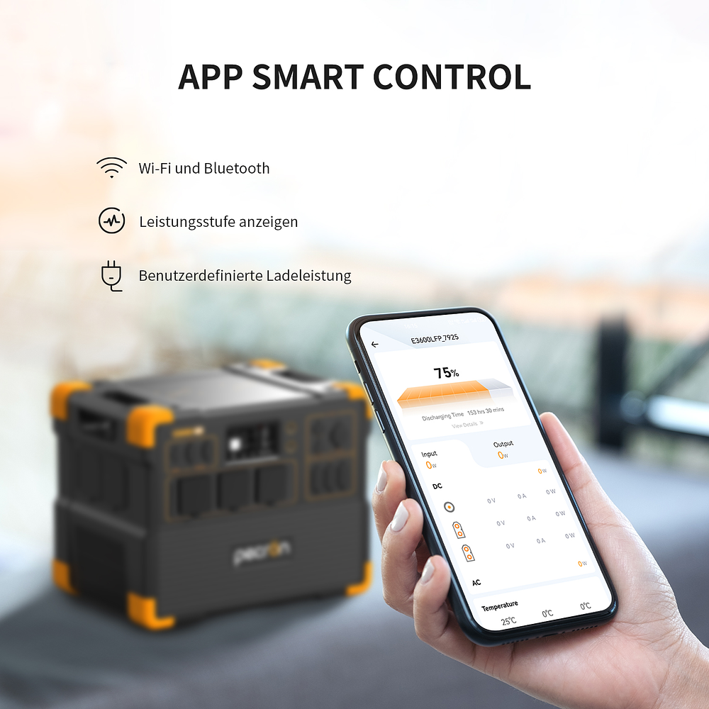 PECRON E3600LFP Estación Solar Portátil 3600W 3072Wh LiFePo4