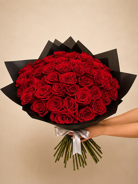 Ramo de 50 Rosas Rojas