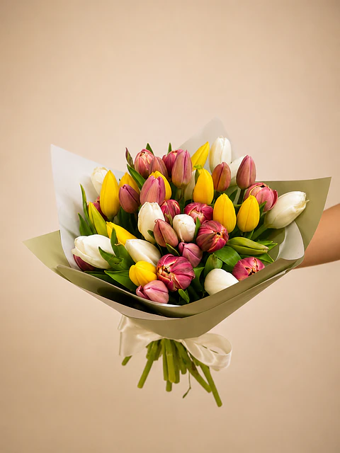 Ramo de 40 Tulipanes Mix