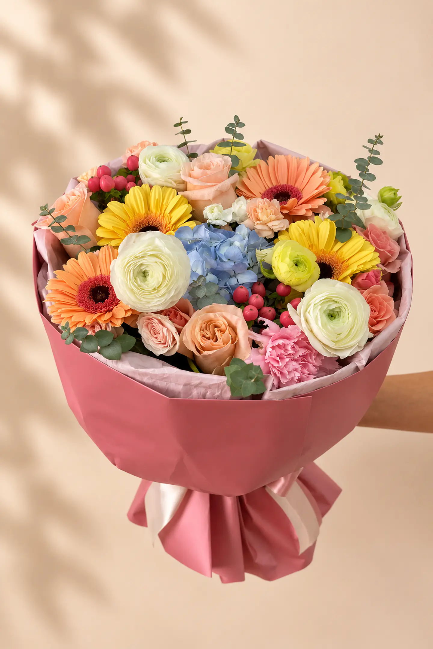 Bouquet Peach Blum 1