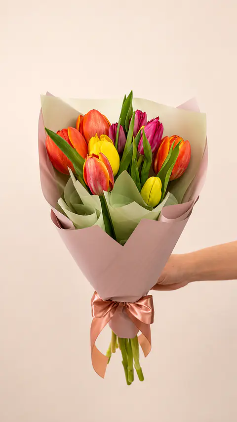 Ramo Tulipanes 10 varas Mix Color