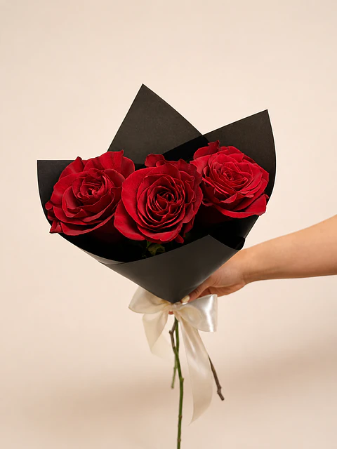 Ramo de 3 Rosas Rojas