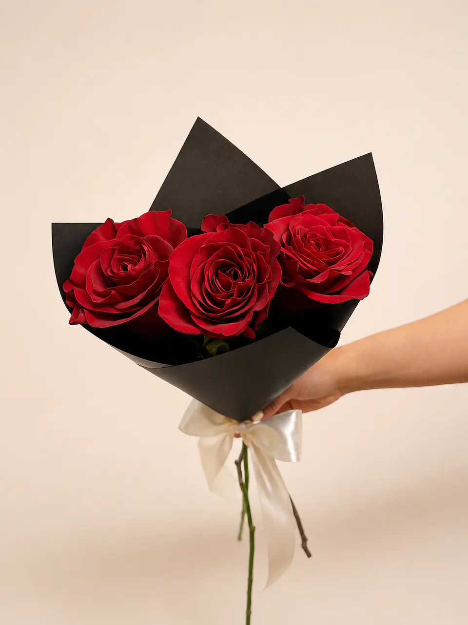 Ramo de 3 Rosas Rojas 2