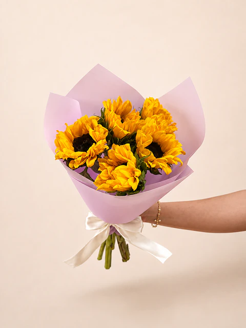 Ramo de 5 Girasoles