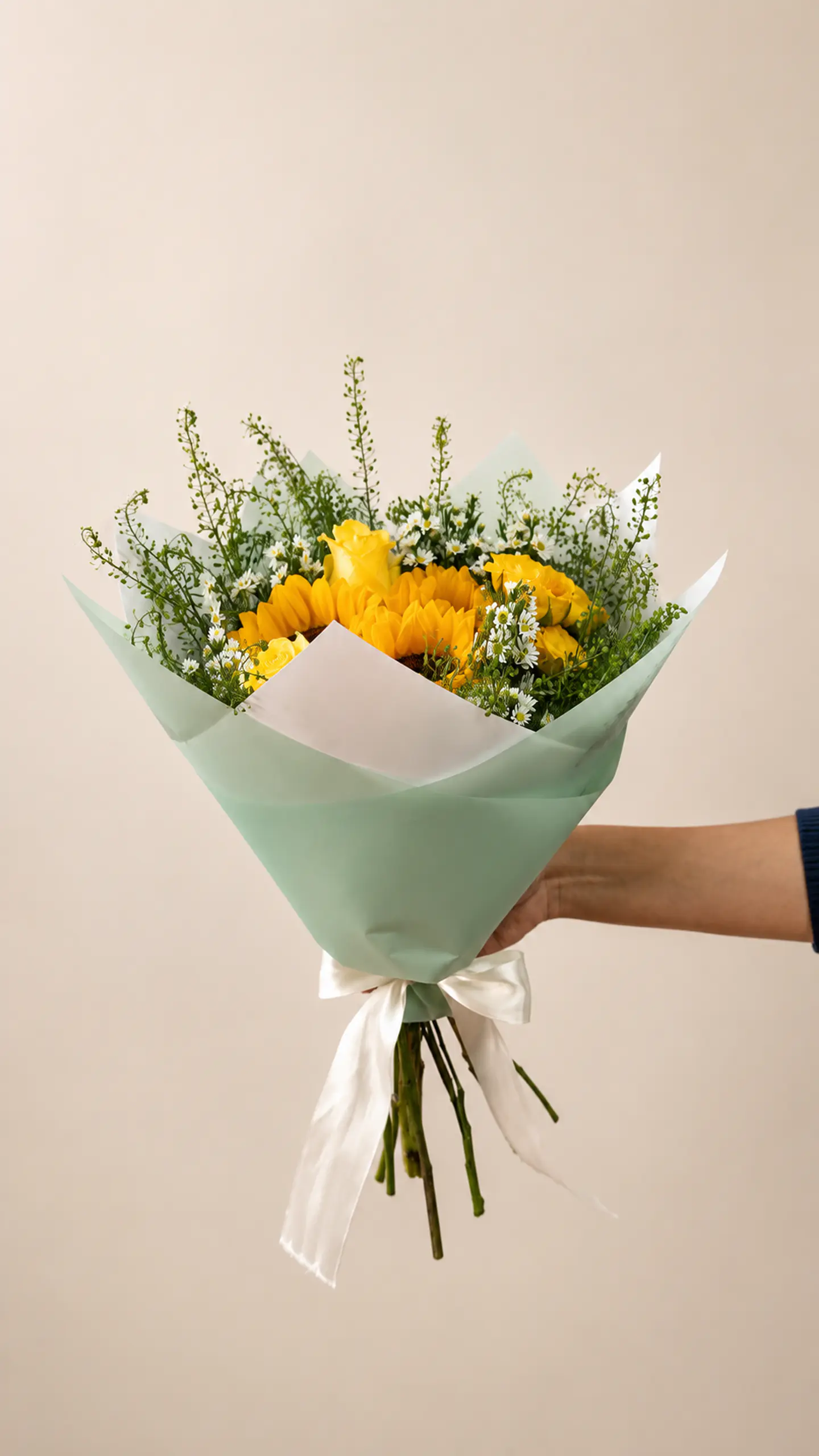 Ramo Golden Honey - Flores amarillas - Girasoles y Rosas 1