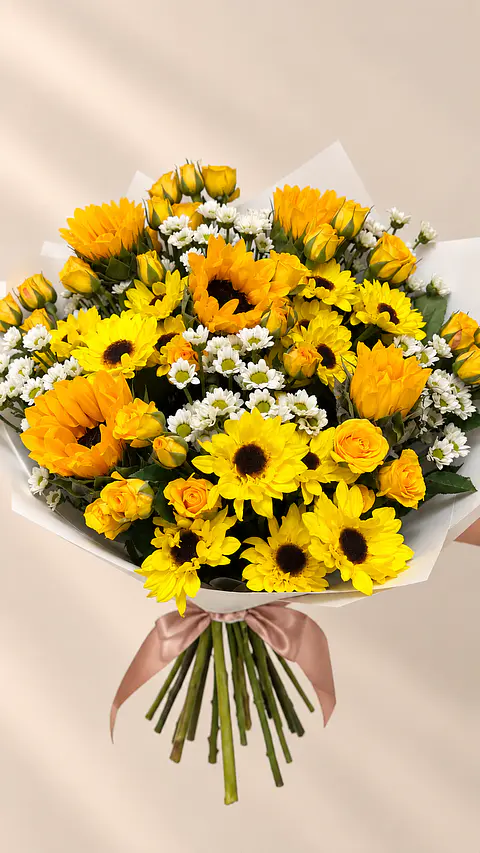 Ramo Silvestre – Girasoles  - Flores amarillas