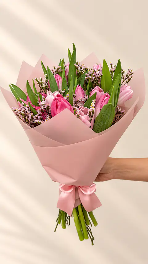 Ramo Blush Crème - Tulipanes