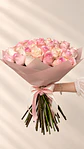 Ramo 50 Rosas Rosadas Mix - Miniatura 1