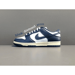 Nike Dunk Low Midnight Navy and White VINTAGE