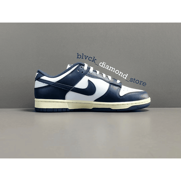Nike Dunk Low Midnight Navy and White VINTAGE 3