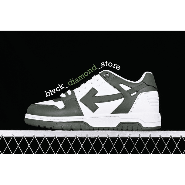 OFF-WHITE Out Of Office White Olive Green 1