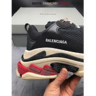 Balenciaga Triple S Black/White/Red 7