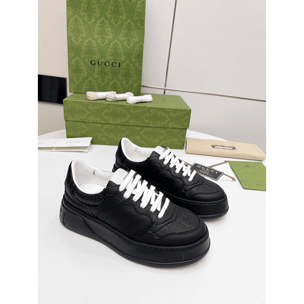 Gucci GG Embossed Black Leather 1