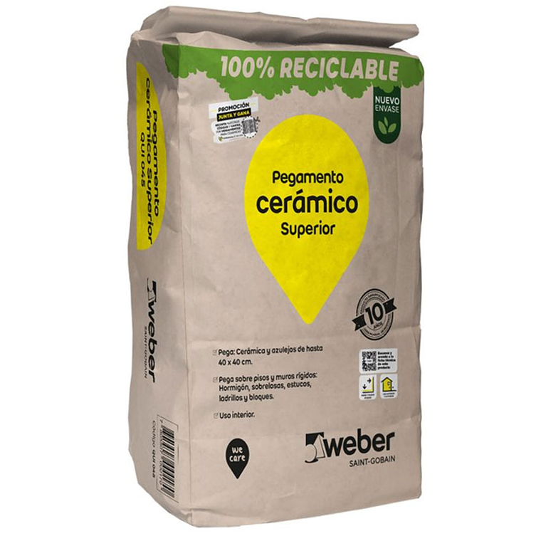 PEGAMENTO WEBER CERAMICO EN POLVO 25KG 1