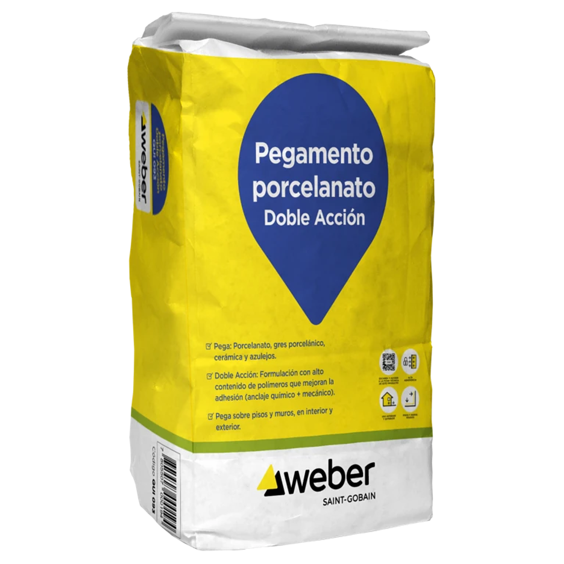 PEGAMENTO WEBER DA EN POLVO 25KG 1