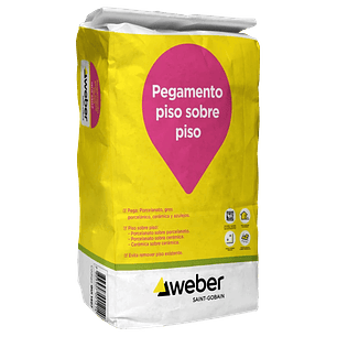 PEGAMENTO WEBER PISO SOBRE PISO