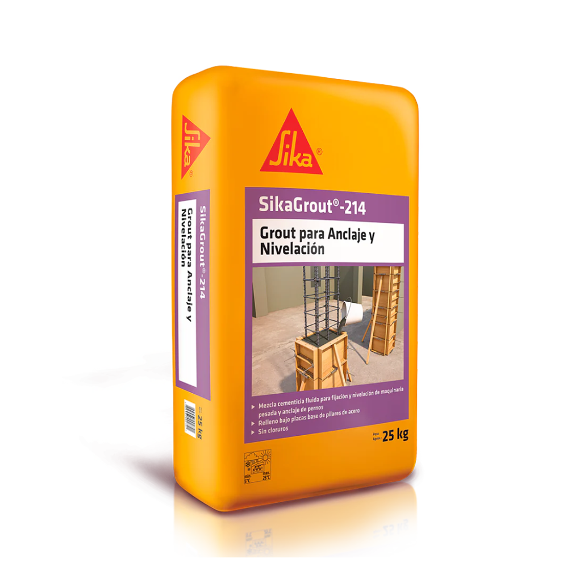 GROUT PARA ANCLAJE SIKA GROUT 214 25KG 1