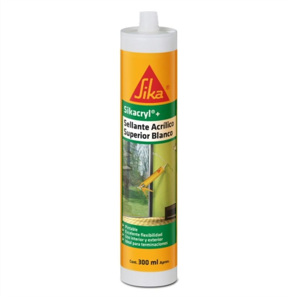 SELLADOR ACRILICO PINTABLE  300 ml SIKA 1