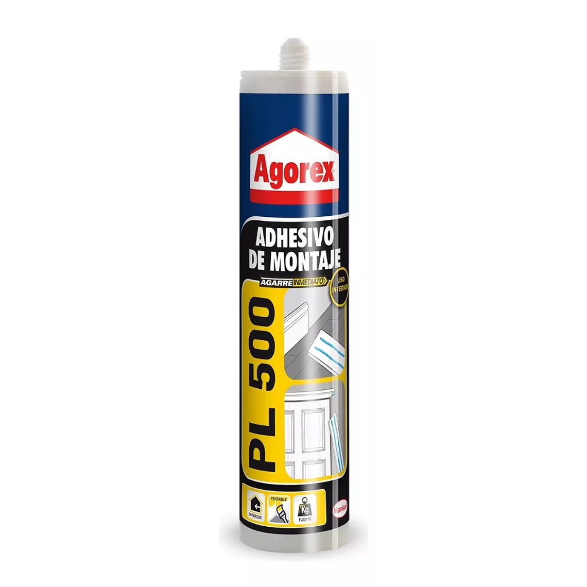 ADHESIVO DE MONTAJE BLANCO AGOREX PL 500 1