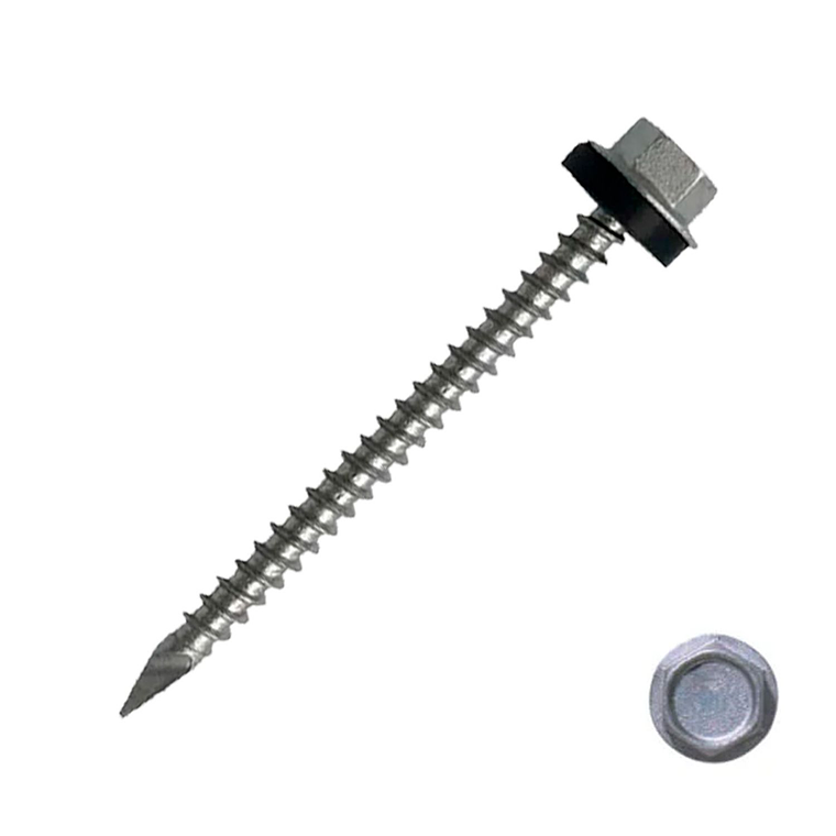 TORNILLO HEXAGONAL  #10 2” punta broca caja 500 und 1