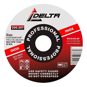 DISCO DE CORTE  4” DELTA