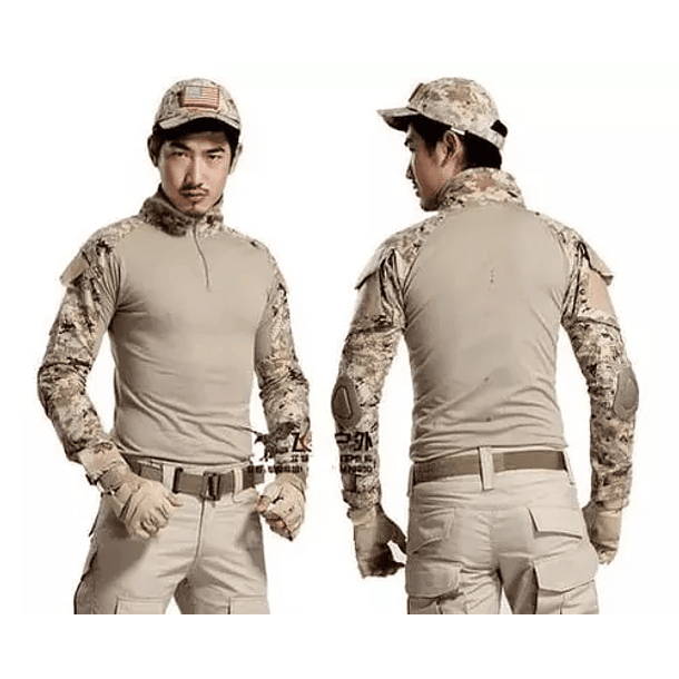 Polera Táctica Operativa Combat Shirt Militar Airsoft 6