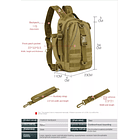 Mochila táctica 25 litros o bolso cruzado 11