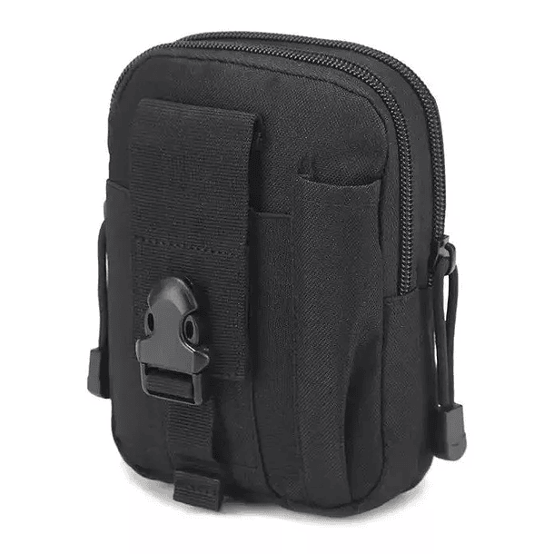 Pouch Porta Celular Mochila táctico doble cierre 11