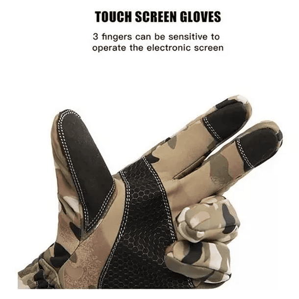 Guante Softshell Multicam Térmico Impermeable Nieve Touch 6