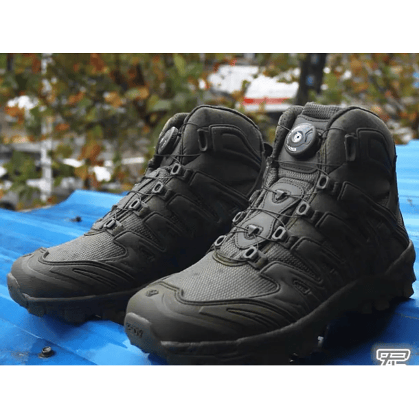 Zapatilla Esdy sistema BOA tácticas, militares, para caza y actividades outdoor. - Verde Oliva