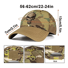 Jockey Gorro Táctico Tela Ripstop Diseño Punisher Bordado 5