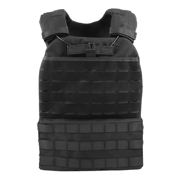 Chaleco Táctico mod. Tac Tec Corte Laser MOLLE Porta Placas Balísticas  - Negro