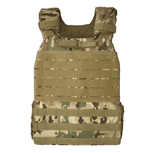 Chaleco Táctico Multicam mod. Tac Tec Corte Laser MOLLE Porta Placas Balísticas velcro para parche 1