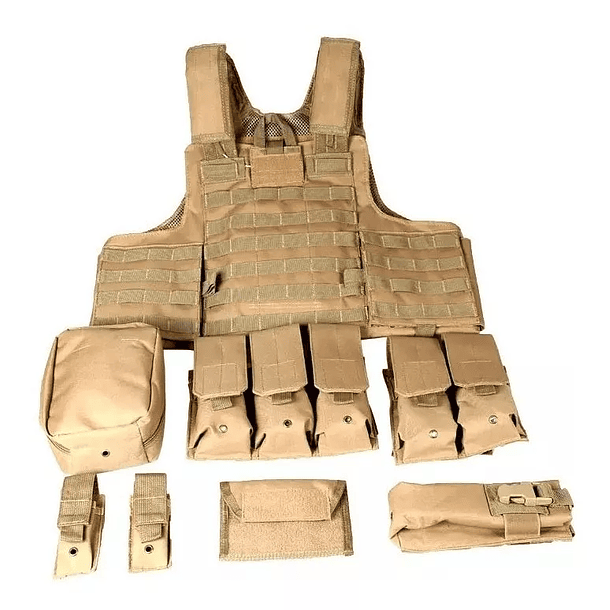 Chaleco Táctico  Modelo CIRAS Militar Molle Asalto De Combate Airsoft velcro para parches 8