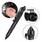 Lápiz Táctico Kubotan Defensa Personal Punta Metálica Rompe Cristal + Repuesto Lápiz 1