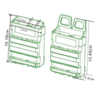 Pack set 2 Pouch Molle Accesorios Airsoft Para Chaleco Táctico Mag M4 7