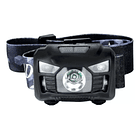 Linterna frontal Luz Blanca y Roja sensor de movimiento carga USB 5