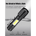 Linterna Aleación de aluminio con cinta led lateral Pequeña con gancho 5