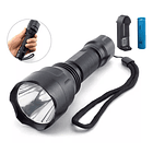 Linterna Luz Roja Táctica Caza Camping Recargable  2