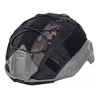 FUNDA MULTICAM COBERTOR CUBRE CASCO TÁCTICO MILITAR & AIRSOFT MULTICAM BLACK 4