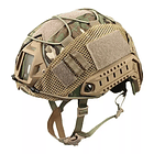 FUNDA MULTICAM COBERTOR CUBRE CASCO TÁCTICO MILITAR & AIRSOFT MULTICAM BLACK 6