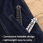 Peineta tipo Cuchillo Mariposa de practica sin filo 4