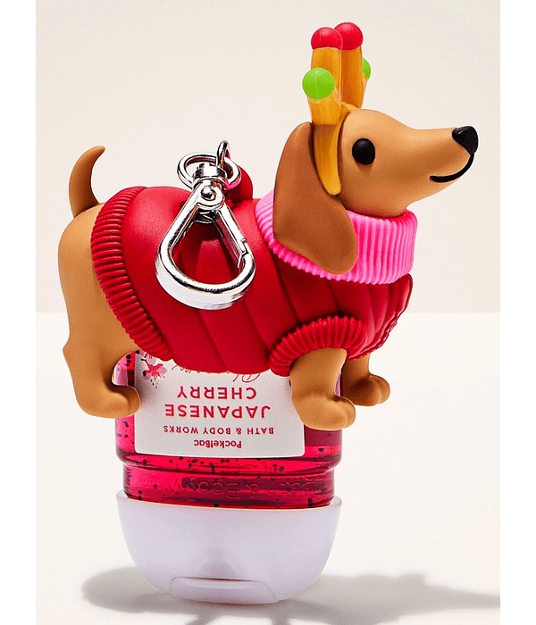 CASE ALCOHOL GEL PERRITO CON LUZ