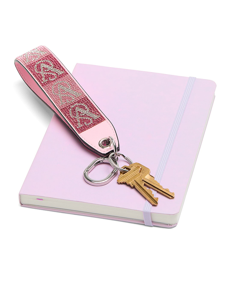 WRISTLET STRAP KEYCHAIN MONOGRAM