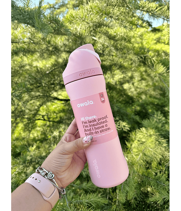 OWALA FREE ZIP 24 OZ ROSE QUARTZ