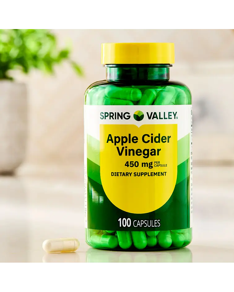 Vinagre de Manzana 450 mg ( 100 UNIDADES)