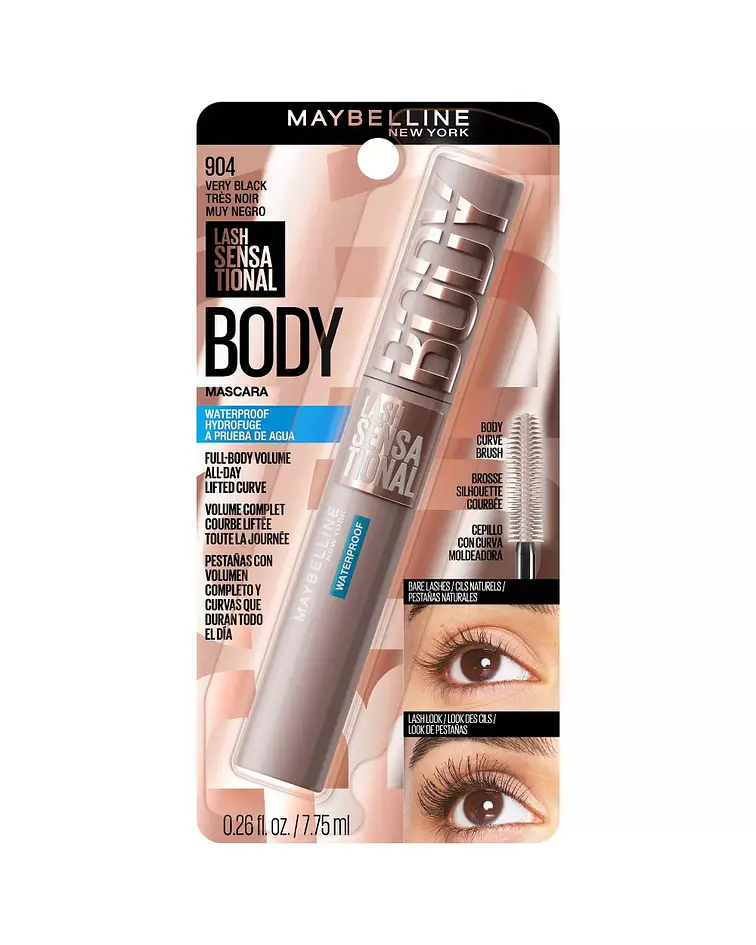 Maybelline Lash Sensational Body Volume Mascara - 904 Waterproof Very Black - 0.24 fl oz