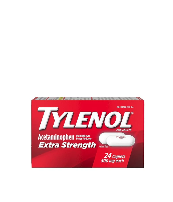 Tylenol Extra Strength Acetaminophen 500 MG , 24 Count