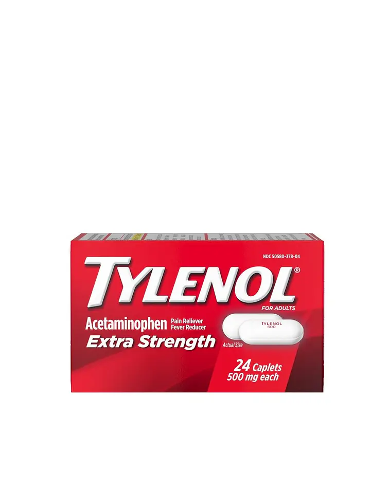 Tylenol Extra Strength Acetaminophen 500 MG , 24 Count
