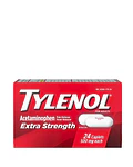 Tylenol Extra Strength Acetaminophen 500 MG , 24 Count